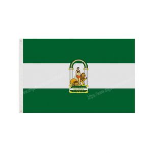 Andalusien, Spanien, spanische Flagge, nationales Polyester-Banner, 90 x 150 cm, 3 x 5 Fuß, Flaggen auf der ganzen Welt im Freien können individuell angepasst werden