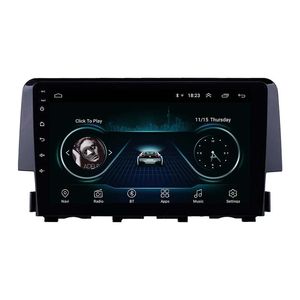 Android 2din Car DVD Radio Stereo Videospelare för Honda Civic-2016 Support CarPlay DVR OBD backview Camera SWC WiFi