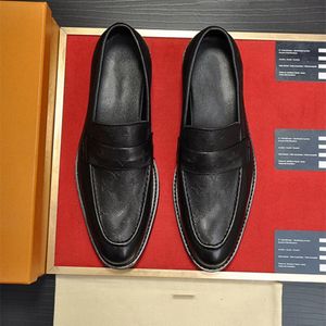 Top Luxury Brands Mens Klänning Skor Äkta Läder Spetsad Toe Men Vintage Party Bröllop Derby Oxford Skor För Män 38-45