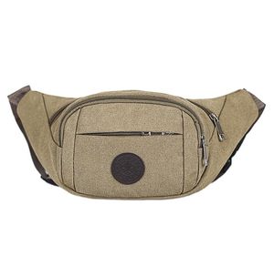 Marsupio sportivo da uomo in tela moda borse di stoccaggio di grande capacità outdoor running ciclismo marsupio messenger packs custodia da viaggio portatile pacchetto telefono fitness da donna