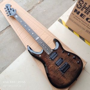 trasparente nero grigio Music Man JP6 chitarra elettrica di alta qualità john musicman petrucci firma 6 corde guitarra personalizzato bullone sul collo