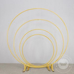 Party Decoration Gold White Wedding Balloon Circle Birthday Arch Support Kit Bow Balloons Stand Decor 1-2.5m Baloon