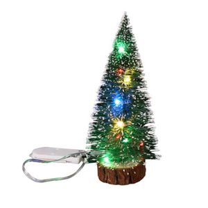 Masa Üstü Süslemeleri toptan satış-Noel Süslemeleri Mini Masa Üzüm Simülasyon Xmas Ağacı Ile LED Lambalar Ile Craft Dekor Yıl için Düğün Hediyesi Çocuklar