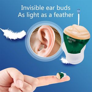 Portable Audiphones J25 Mini Hearing Aids Mini Invisible Hearing Inner Ear Deaf Low Noise Hearing Device Digital Tone AudifonoSc