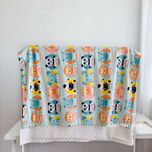 Baby Blanket Kids Super Soft Bean Blankets with Dotted Backing Toddler Cartoon Dinosaurs Quilt 75x120cm YFA2266
