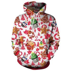 Erkekler Kadınlar Çirkin Noel Kazak Süveter Tops 3D Komik Baskılı Sonbahar Kış Noel Giyim Kazak Yenilik Hoodies Tişörtü 211202