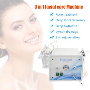 Aqua Peeling Machine 3 i 1 Syre Jet Water Hydro Dermabrasion Microdermabrasion Skin Care Acne Borttagning DACUUM Cleane