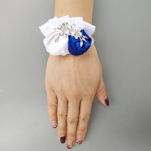 Wholesale prom wrist corsages for sale - Group buy Wedding Bride Girl Bridesmaid Hand Wrist Corsage Ribbon Rose Brooch Party Decoration Bridal Prom Decorative Flowers Wreaths