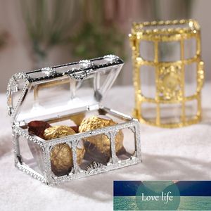 Treasure Chest Candy Boxes Chokladgåva Dekorativ fodral Bröllopsfest Favorit Tillbehör Fabrikspris Expert Design Kvalitet Senaste Style Original Status