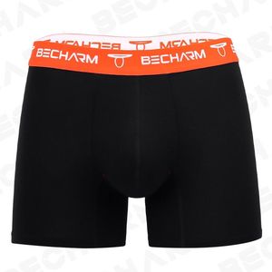 Underbyxor bechharm män trosor boxare shorts solid svart stor storlek set män manliga briefs boxer man sexig kläder kort homme