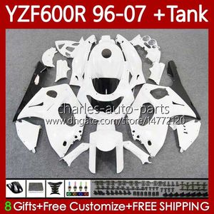 Ciało + zbiornik dla Yamaha Thundercat YZF600R White Black YZF 600R 600 R 96-07 Bodyork 86NO.83 YZF-600R 1996 1997 1998 1999 2000 2001 YZF600-R 96 02 03 04 05 06 07 Owalnia