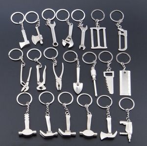 Wholesale tools keyring for sale - Group buy Keychains For Men Car Bag KeyRing Outdoor Combination Tool Portable Mini Utility Pocket Clasp Ruler Hammer Wrench Pliers Shovel