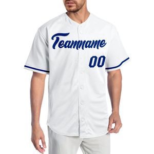 Benutzerdefinierte weiße königliche authentische Baseballtrikot