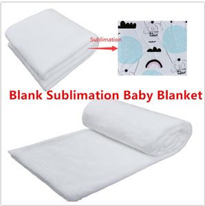 Sublimazione bambino che riceve coperta bianca coperta bianca coperta morbida trasferimento calda trasferimento neonato coperta neonato per passeggino per passeggino fai -da -te 76*102