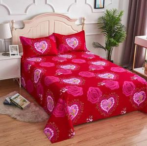 Marry Textile Bedding ( Without Pillowcase ) Newly Married Bed Sheet Quality Mattress Dust Cover Fashion Bedroom Bedspread F0140 210420