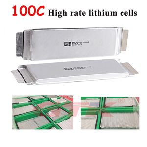 10pcs 100C high rate 3.7v 1300/3700/6100/5100MAH lithium cells For Model aircraft batteries twin-duct aircraft