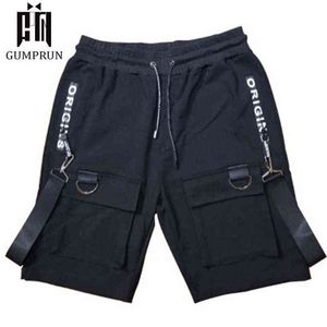 Men Clothing 2021 Summer Bigger Pocket Male Short Loose Work Casual Short Pants Multi Military Cargo Shorts Male Techwear hombre G1209