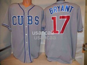 Uomini donne bambini kris bryant cool basare jersey da baseball cucito grigio nuove maglie personalizzate professionali xs-5xl 6xl