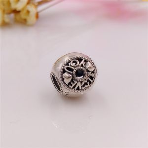 925 Sterling Silver Beads Talk About Love Charm Charms Fits European Pandora Style Jewelry Bracelets & Necklace 796601 AnnaJewel
