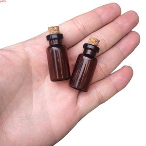 16 * 35 * 7mm 2 ml Cam Amber Şişeler Cork Boş Küçük Kahverengi Tiny Kavanoz Mini Şişeler 100 ADET Ücretsiz Shippinghigh Miktar