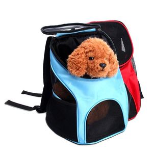 Wholesale small dog front carriers resale online - Cat Carriers Crates Houses Front Bag Double Shoulder Portable Travel Backpack Mesh Head For Small Dog Traveling Hiking