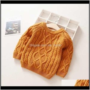 Pullover Pullover Kleidung Baby Mutterschaft Drop Lieferung 2021 Jungen Winter Dicke Warme Kinder Hinzufügen Wolle Baby Junge Mädchen Pullover Frühling Langarm K