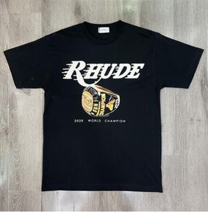 Rhude T -shirt konstskjorta badstammar t -shirt t -shirt rhudes män designer tshirts för mens rhude shorts högkvalitativ designer korta män kvinnor h