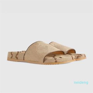 2022 Kvinnor Tofflor Designer Gummi Slides Sandal Flat Blooms Sommar Strand Sliders Plattform Rev Hem Skor Med Presentkartong 36-46