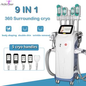 Çok İşlevli Cryolipolysis Yağ Dondurucu Ultrasonik Kavitasyon Makinesi RF Lipo Lazer Kilo Kaybı Ekipmanları LLLT Soğuk Kriyoterapi Spa Salon Kullanımı