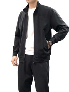 メンズ春秋のスポーツジャケットパンツセットボックスロゴプリント衣料屋外ランニングウォーキングコート男性アウター1755xl
