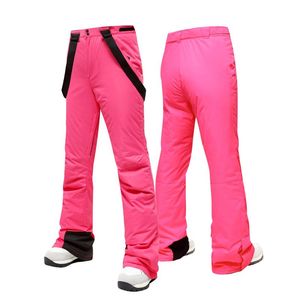 Skiing Pants 2021 Slim-fit Ski Women High Quality Windproof Waterproof Warm Couple Snow Trousers Winter Snowboard Brand