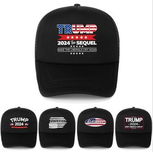 2024 Trump Baseball Cap American President Election Caps Wash Net Sports Hats Summer Outdoor Men Sunhats Customization Hat wmq1254