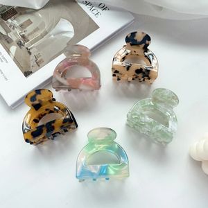 Hair Claw Barrette Clamp Jelly Colors Acrylic Ponytail Clips Girls Hairpin Hair Styling Accessories For Women
