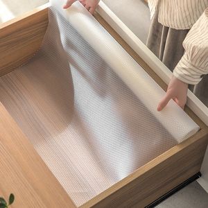 Home Household EVA Transparent Cabinet Cushion Waterproof Moisture-proof Drawer Pad Can Be Cut Kitchen Refrigerator Mat Bedroom Wardrobe Mats XG0098
