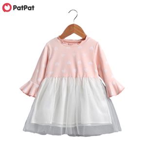 Arrival Autumn and Spring Solid color watermelon sweater Dress Baby Clothing Cute 210528