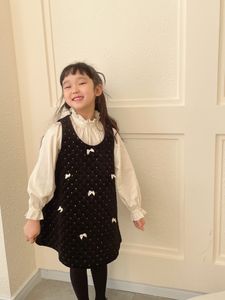 Dziewczynka Sukienka Księżniczka Bez Rękawów Zimowa Zagęścić Bawełna Dla Dzieci Dzieci Dziewczyny Sukienki