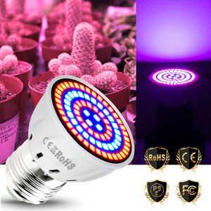 LED Hydroponic Growth Light E27 Grow Bulb MR16 Full Spectrum UV lampanläggning E14 Flower Seedling Fitolamp GU10 B22 Phyto Lampor