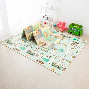 Baby Krabbeln Matte Tragbare Klettern Pad Spielen Matte EVA Schaum Pad XPE Spiel Gym Aktivität Teppich Spielzeug für Kinder Hause weichen Boden 210724