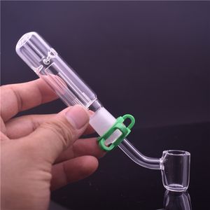 MINI 14mm Kit Pfeife mit 4mm dickem Quarz-Banger-Nagel Dab Straw Bohrinsel Günstigstes