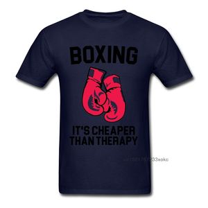 100% bomull Tyg T-shirt herr T-shirts Boxer tshirt box er än terapi brev toppar fitness tee sommar kläder cool 210707