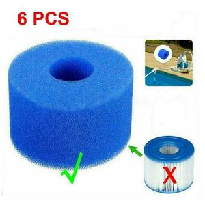 Wholesale intex spa pool for sale - Group buy 6Pcs For Intex Pure Spa Reusable Washable Foam Tub Filter Cartridge S1 Type Pool Accessories
