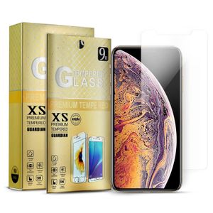 Temperowane szklane telefony ekranowe dla LG STYLO 5 Google Pixel 3xl Samsung A10 iPhone 15 14 13 12 11 Pro Max XR X z pudełkiem