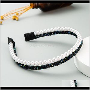 Clips & Barrettes Jewelry Drop Delivery 2021 Women Elegant Full Pearls Crystals Cz Hairbands Sweet Headband Hoop Holder Head Band Lady Bridal