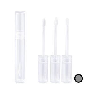 Butelki do pakowania Butelki Lip Tube Puste 5ml Lipgloss Rurki Okrągłe Przezroczyste Wargi Tubki z różdżką Wyczyść T2I52808