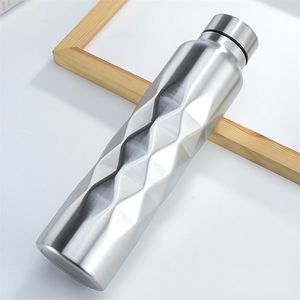 1000ml Bottiglia d'acqua in acciaio inox muro 1000ml Gym Sport S BPA portatile BPA Cola Birra birra BREVE Capacità 211122