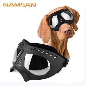 Hundesonnenbrille großhandel-Kühle Hund Sonnenbrille UV Schutz Winddichte Schutzbrille Pet Augenabnutzung Medium Große Hundeschwimmen Eislaufgläser Flexible Einstellbare Gurte Haustier Börse
