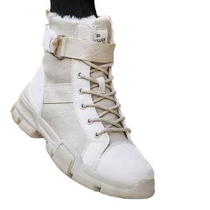 Kvinnor stövlar plattform skor svart vit brun kvinna cool motorcykel boot läder sko tränare sport sneakers storlek 35-41 07