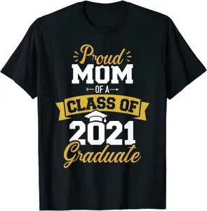 Мама Шорты оптовых-Гордая мама класса из года выпускной футболкой с короткими рукавами TEE хлопковые топы