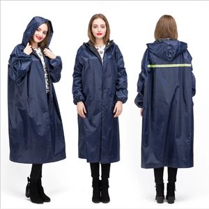 Impermeabili da donna Cappotto con maniche lunghe da donna Adulto maschio e femmina Colore blu scuro Impermeabile per auto elettrica da bicicletta in tessuto Oxford