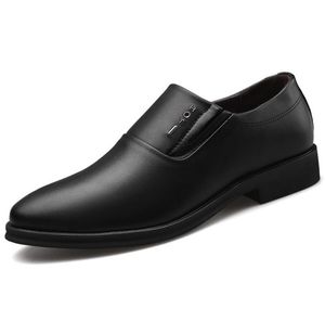 Мужские кожаные формальные бизнес-платья обувь мужская офисная работа плоский Оксфорд дышащий вечеринка свадьба годовщина обуви плюс размер 38-48